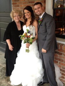 CT Officiant Zita Christian with Chelsea & Bill in Mystic CT