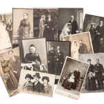 Collage of vintage wedding and family photos
