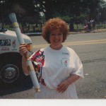 Zita carries Olympic Torch in 1996